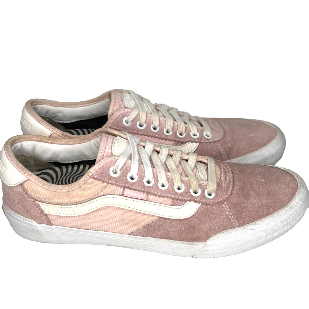 Vans Pink and White Sneakers